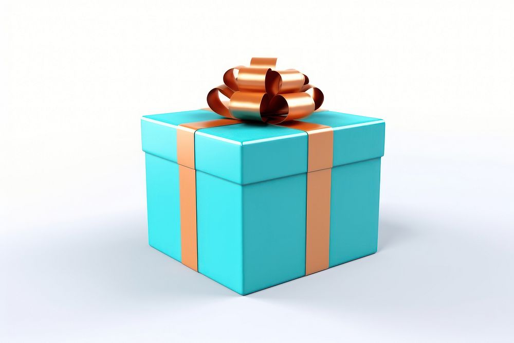 A gift box present white background celebration. AI generated Image by rawpixel.