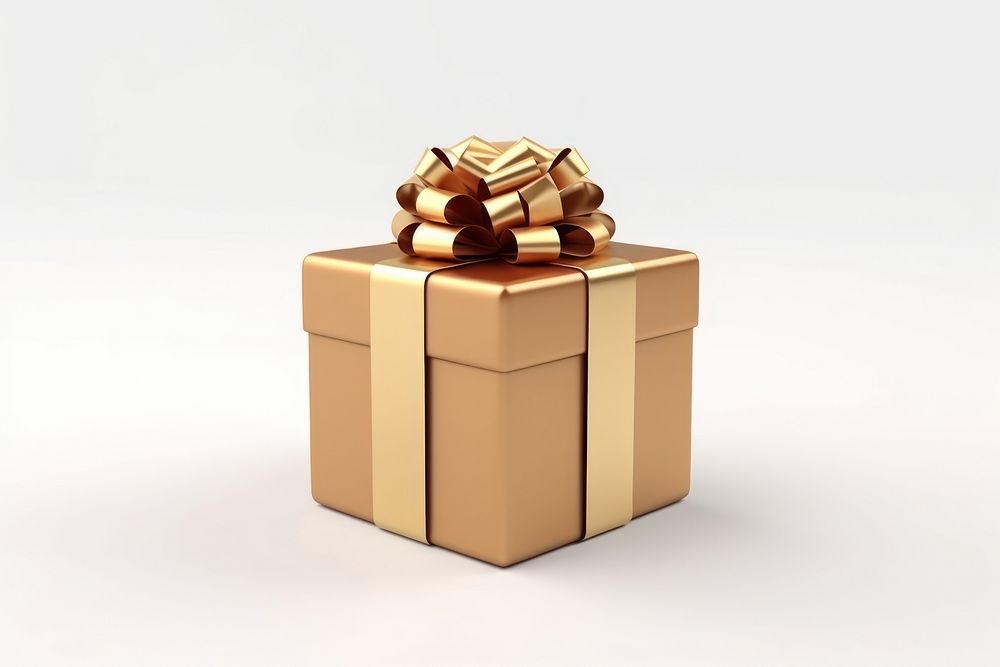 A gift box present white background celebration. AI generated Image by rawpixel.