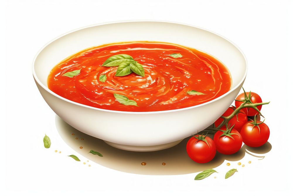 Tomatoe soup vegetable food meal. AI generated Image by rawpixel.
