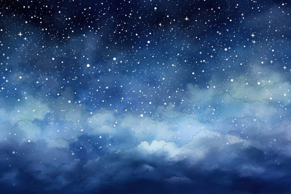 Starry sky night constellation backgrounds. AI generated Image by rawpixel.