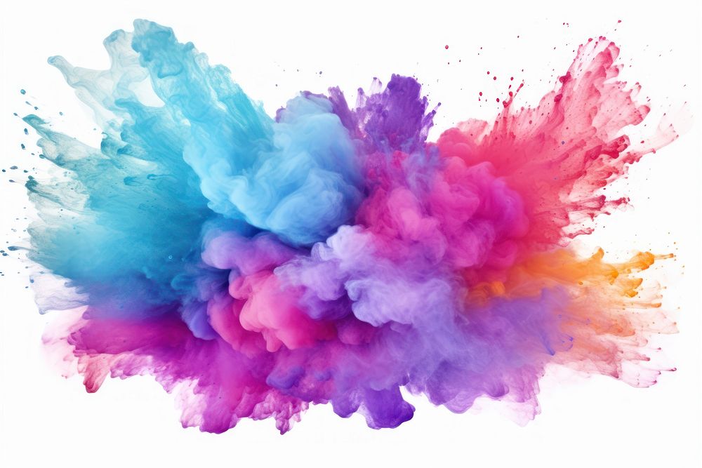 Holi paint splash purple backgrounds creativity. AI generated Image by rawpixel.