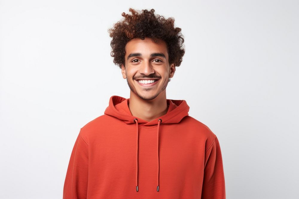 Portrait sweatshirt sweater smile. AI generated Image by rawpixel.