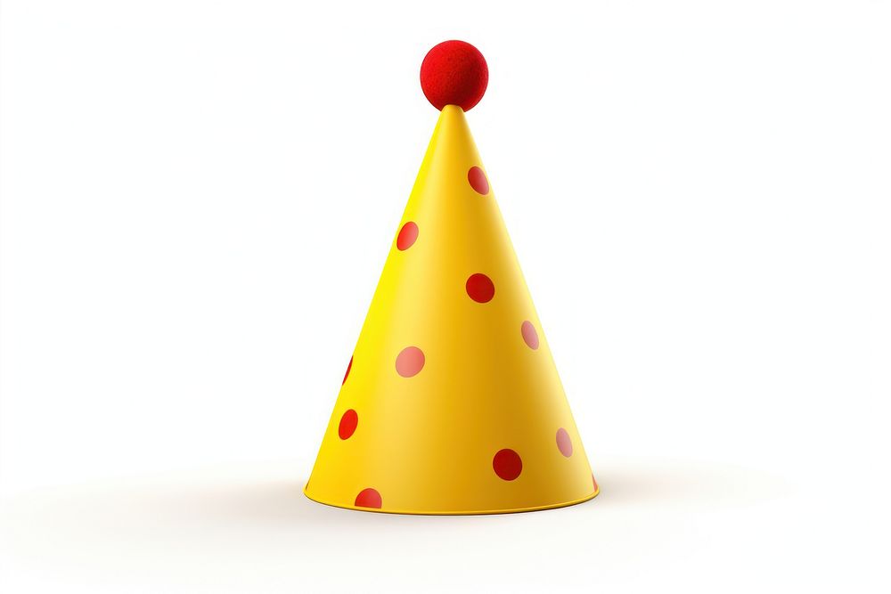 Party hat white background celebration anniversary. AI generated Image by rawpixel.