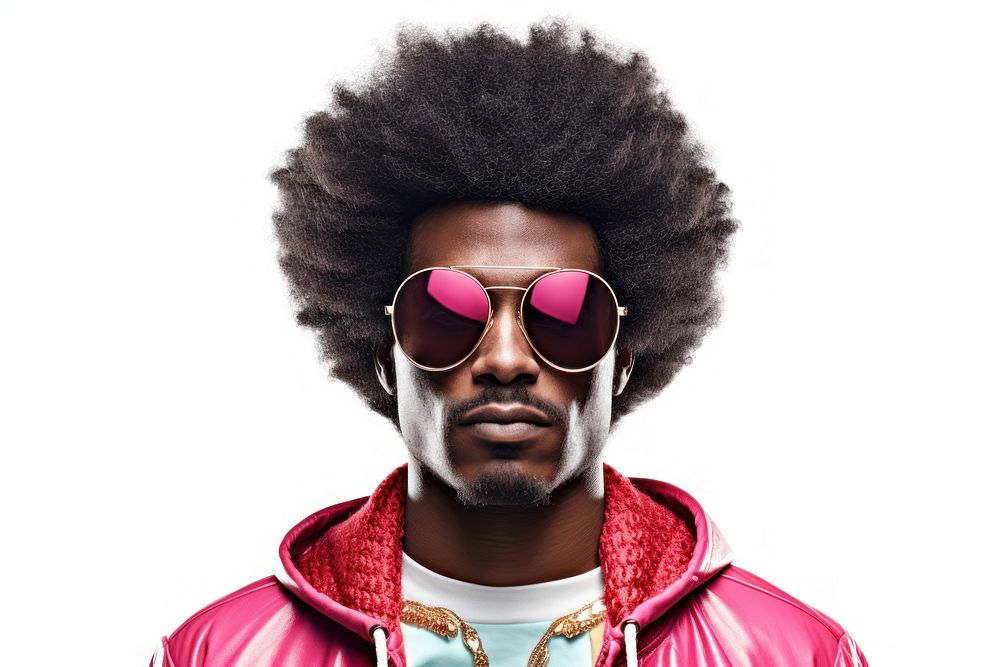Afro man sunglasses portrait adult. AI generated Image by rawpixel.