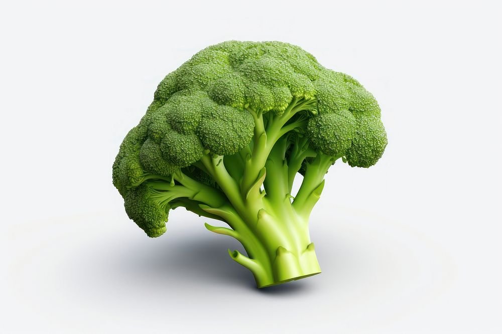 Broccoli 3d realistic vegetable plant food. AI generated Image by rawpixel.
