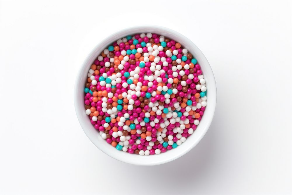Sprinkles bowl candy food. AI generated Image by rawpixel.