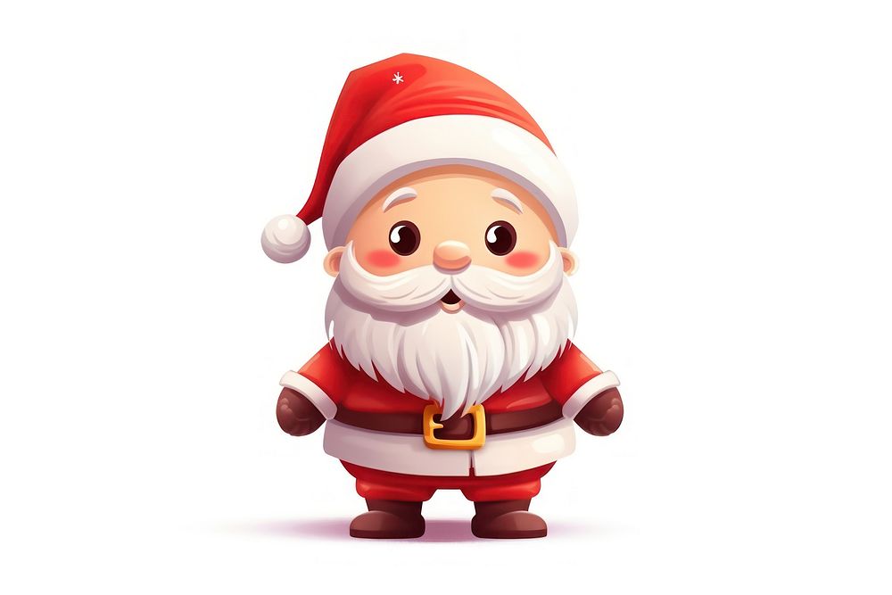 Christmas figurine cute white background. AI generated Image by rawpixel.