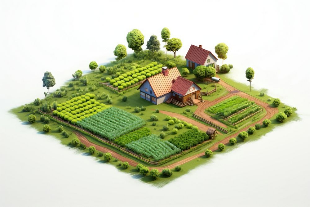 Farm field outdoors building architecture. AI generated Image by rawpixel.