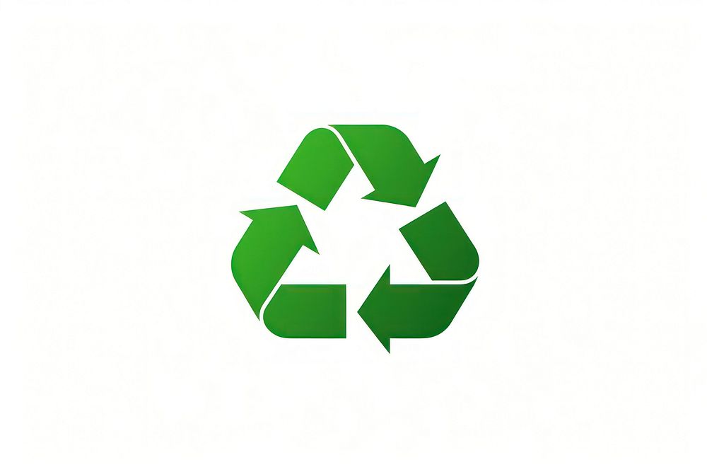 A recycle symbol white background recycling circle. AI generated Image by rawpixel.