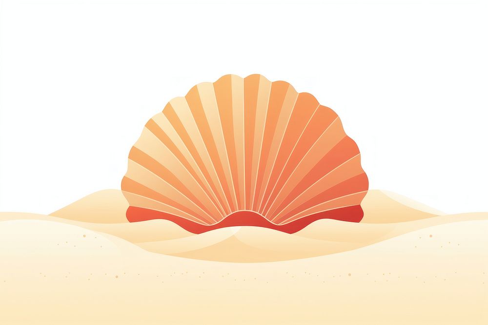 Seashell beach sand clam. AI generated Image by rawpixel.