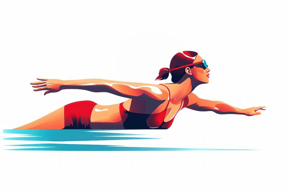 Swimming sports swimwear swimmer. AI generated Image by rawpixel.
