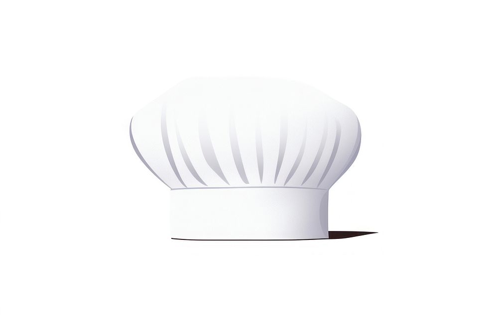 A chef hat white lamp white background. AI generated Image by rawpixel.