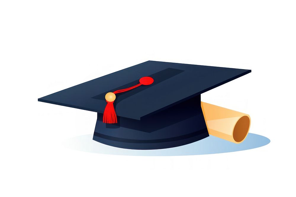 Graduation university diploma white background. AI generated Image by rawpixel.