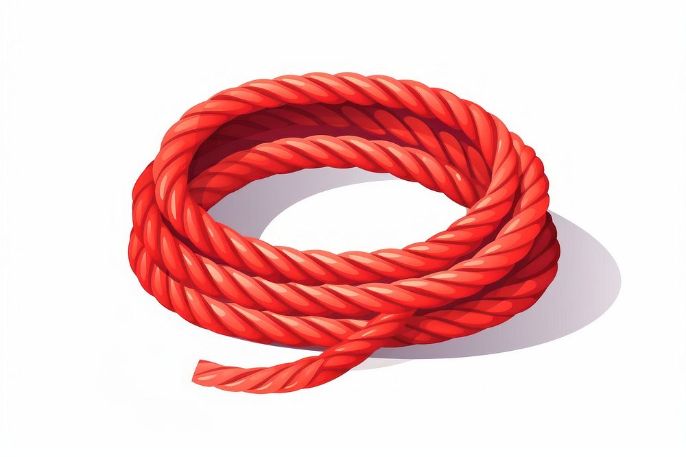 Rope white background durability strength. AI generated Image by rawpixel.