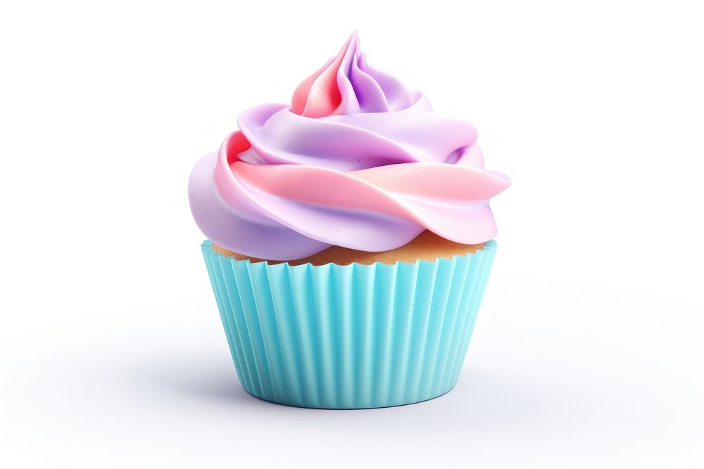 Pastel upcak cupcake dessert cream. AI generated Image by rawpixel.