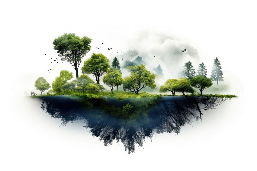 Enviroment landscape outdoors woodland. AI generated Image by rawpixel.