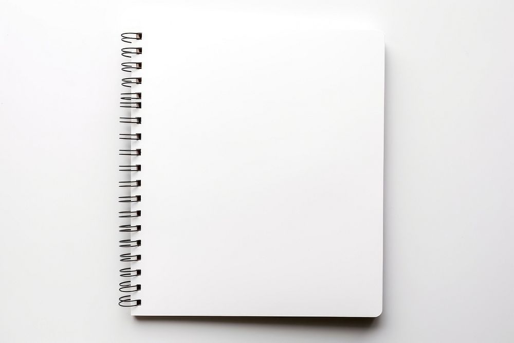 Notebook page white white background. AI generated Image by rawpixel.