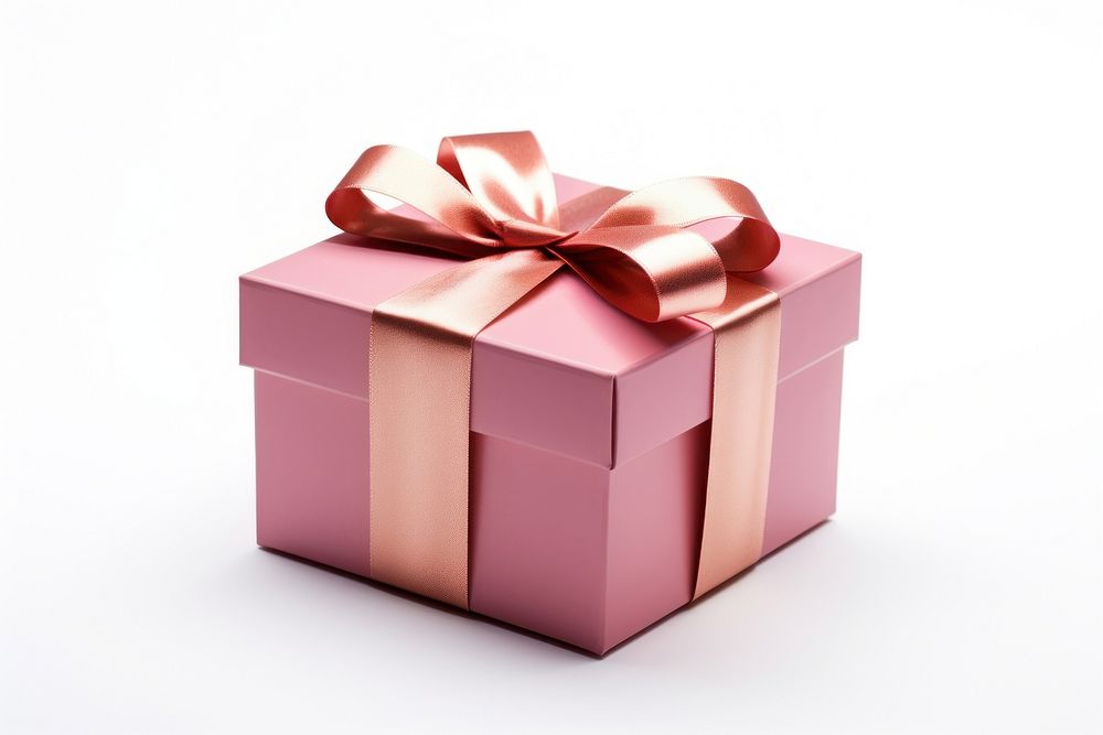A gift box present white background anniversary. AI generated Image by rawpixel.