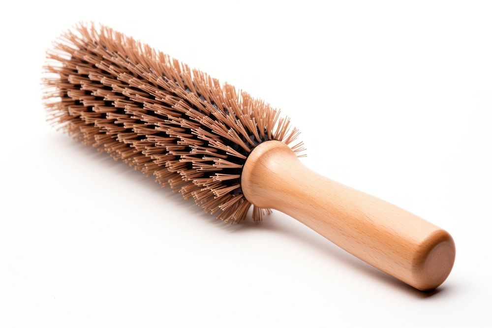A hairbrush tool white background hedgehog. AI generated Image by rawpixel.