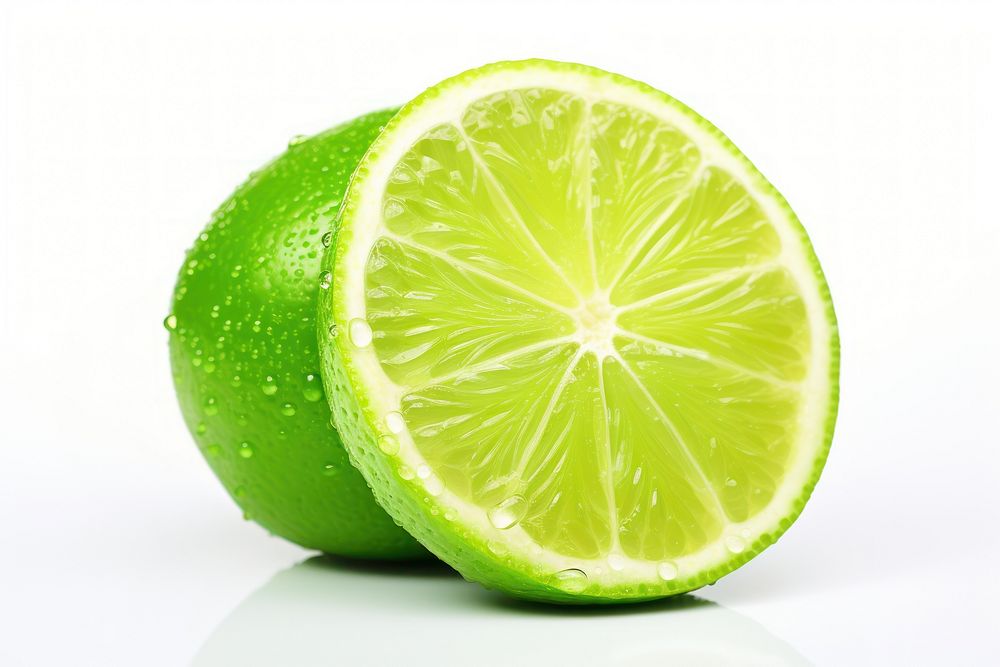 A Juicy green lemon fruit juicy plant. AI generated Image by rawpixel.