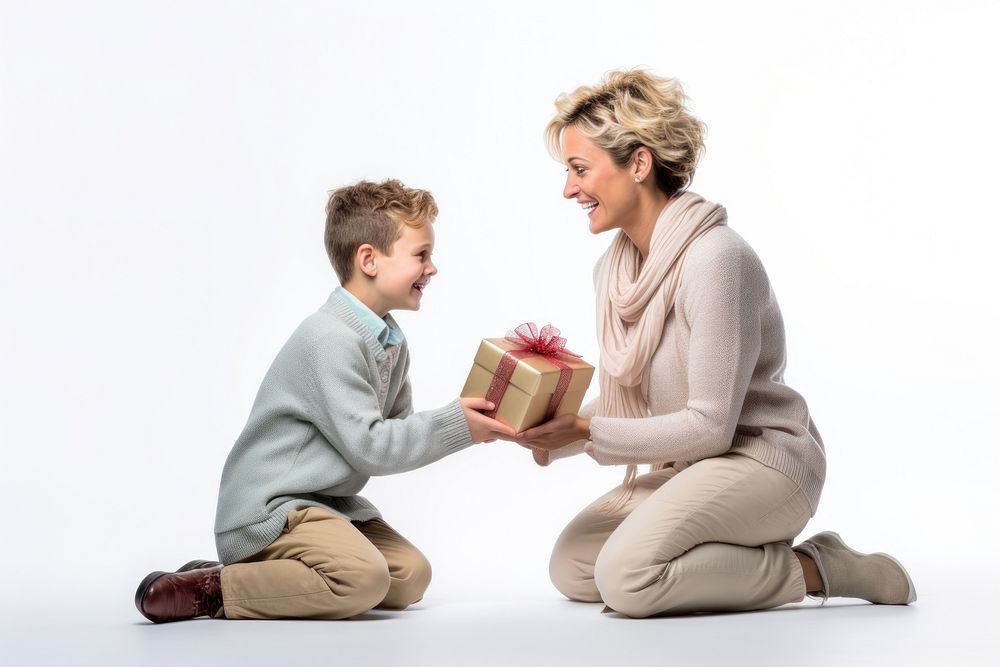 Giving child love gift. AI generated Image by rawpixel.