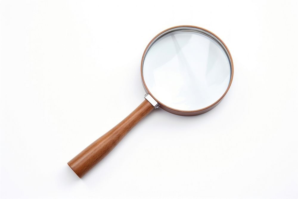 A magnifying glass white background circle shape. AI generated Image by rawpixel.