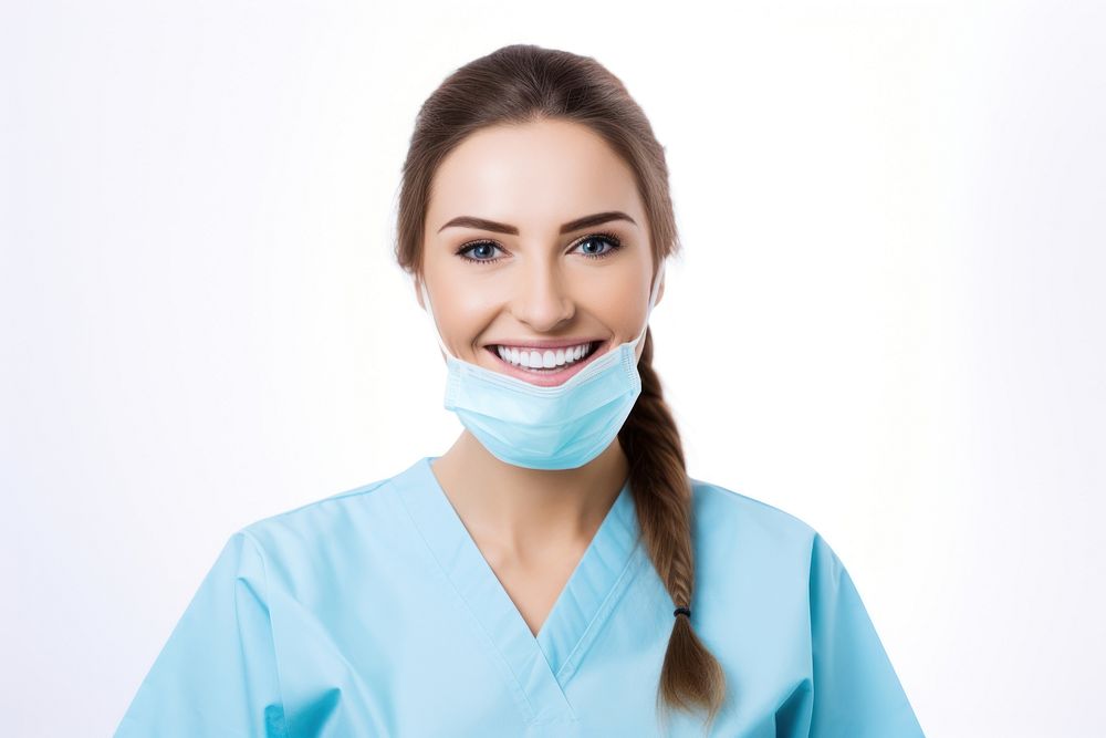 Dentist portrait female adult. AI generated Image by rawpixel.