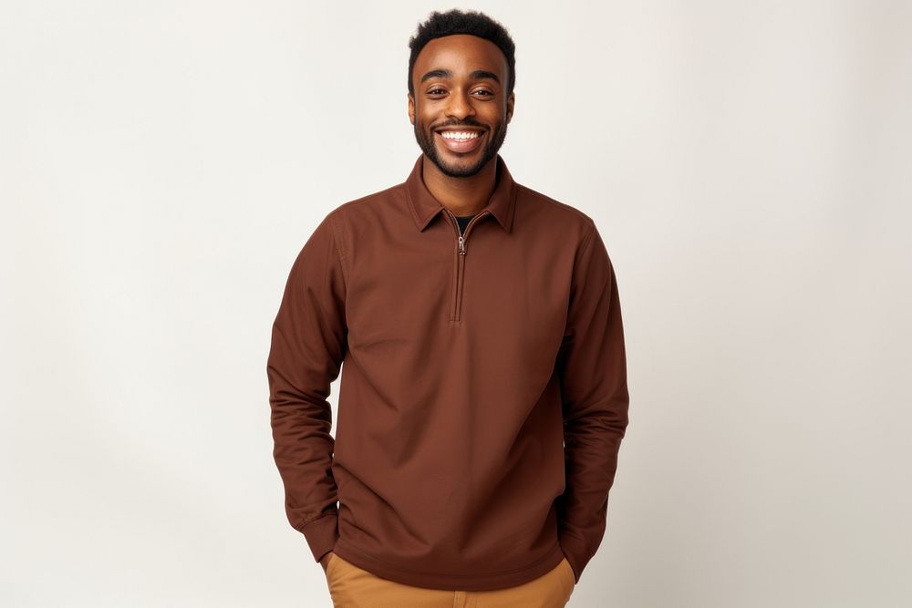 Sweatshirt standing cheerful portrait. AI generated Image by rawpixel.