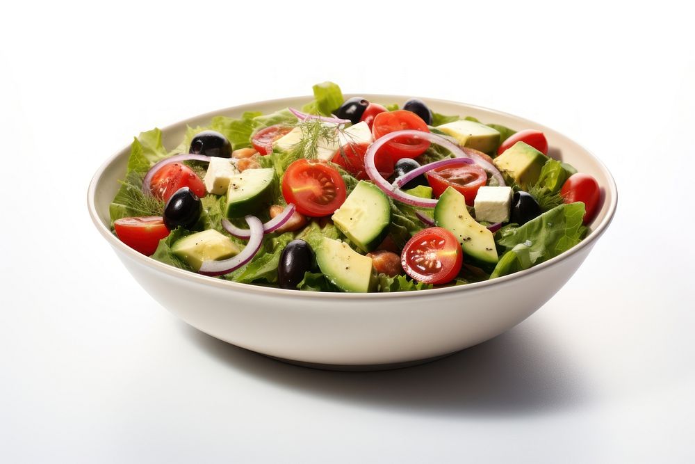 Salads plate food meal. AI generated Image by rawpixel.