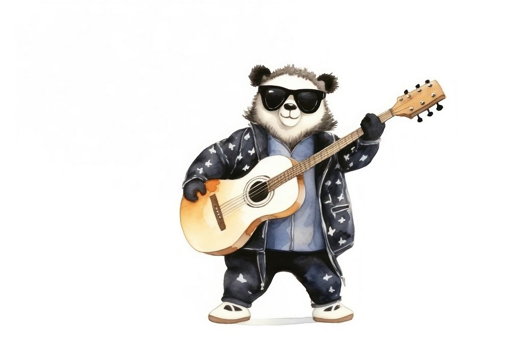 Cute pandacarry musician cartoon glasses. AI generated Image by rawpixel.