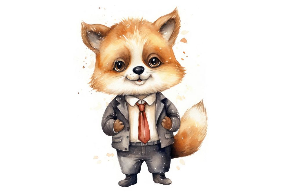 Animal mammal cute fox. AI generated Image by rawpixel.