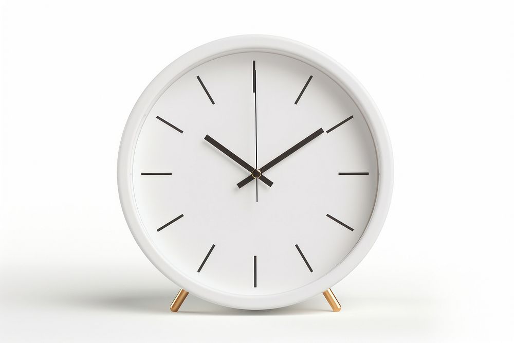 A table clock furniture white. AI generated Image by rawpixel.