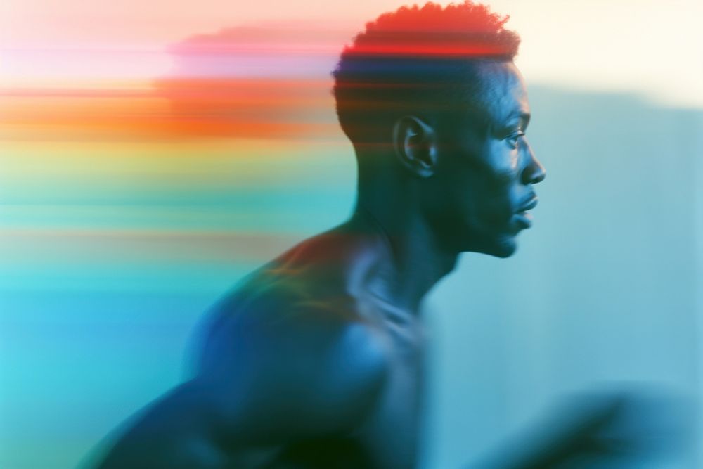 Track field photography portrait motion. AI generated Image by rawpixel.