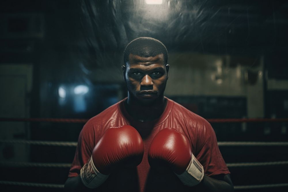 Boxing training punching motion sports. AI generated Image by rawpixel.