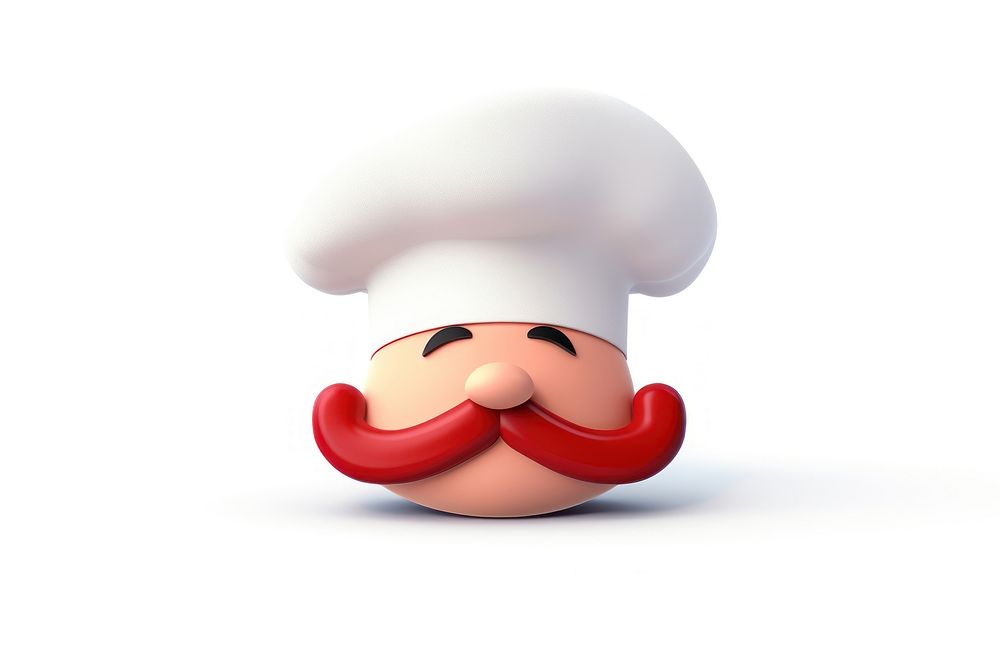 Chef hat cartoon white background freshness. AI generated Image by rawpixel.