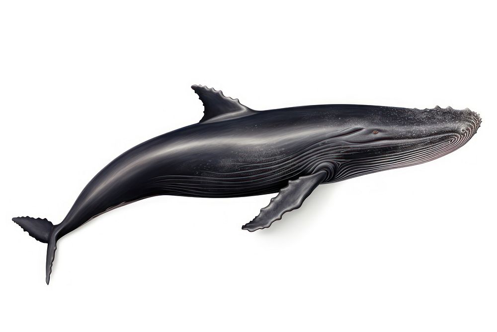A real whale animal mammal fish. AI generated Image by rawpixel.