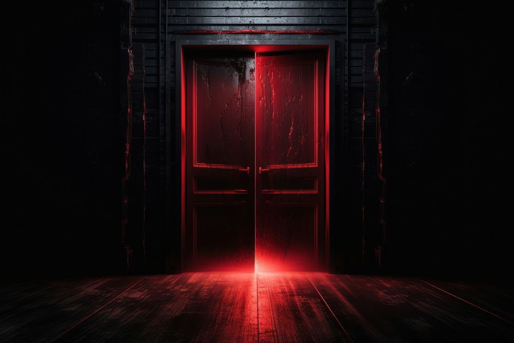 Red door open light lighting | Premium Photo - rawpixel