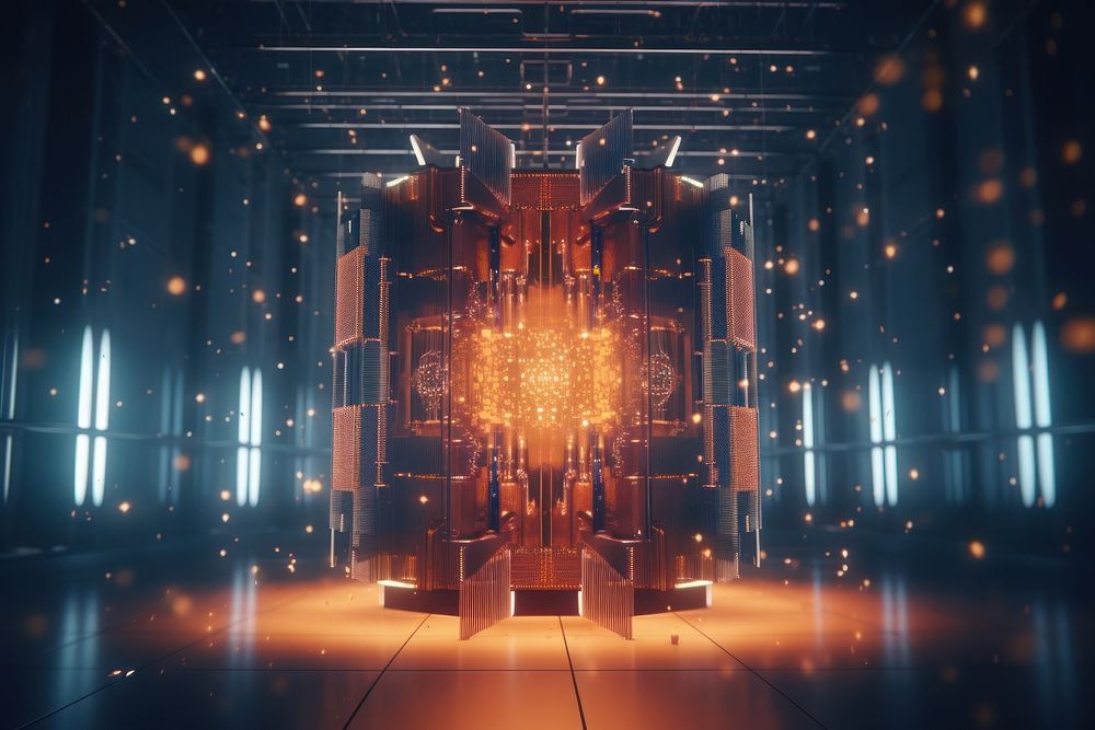 Quantum computing architecture illuminated technology. | Free Photo ...