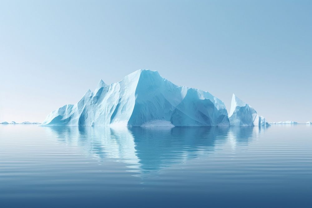 Iceberg landscape outdoors nature. AI generated Image by rawpixel.