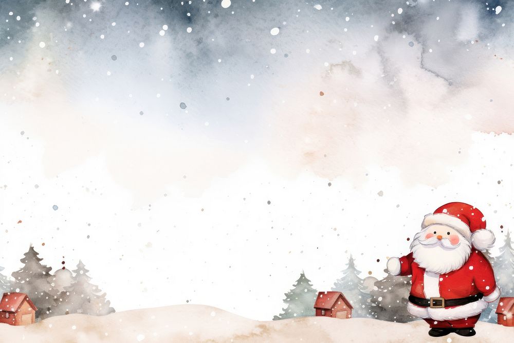 Santa christmas outdoors snowman. AI generated Image by rawpixel.