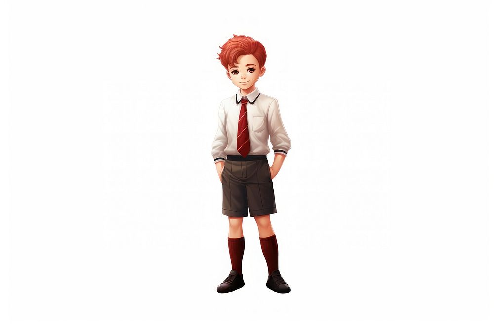 Boy kid white background representation. AI generated Image by rawpixel.