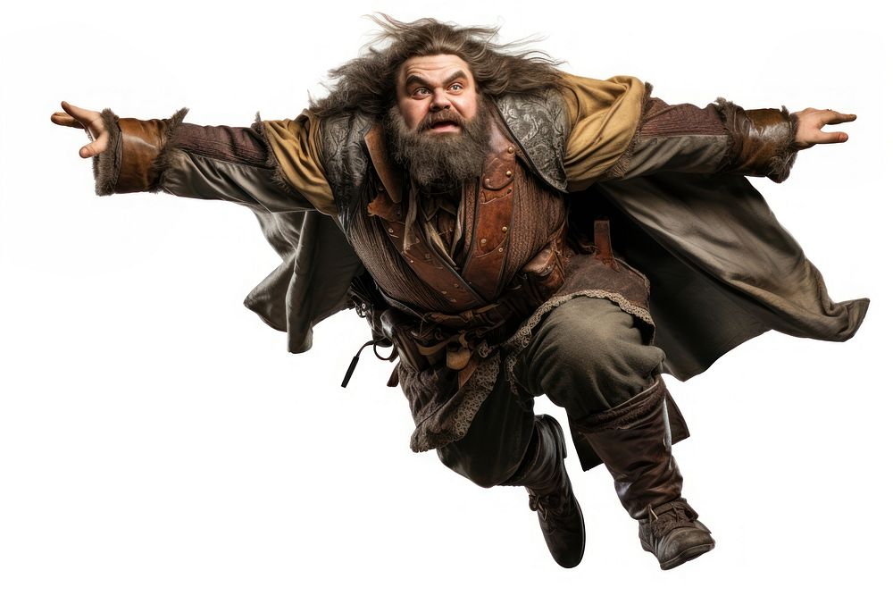 Dwarf fantasy adult white background. AI generated Image by rawpixel.