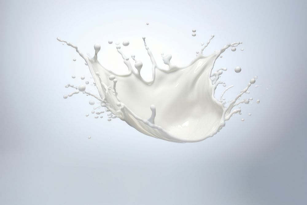 Milk splash white splashing beverage. AI generated Image by rawpixel.