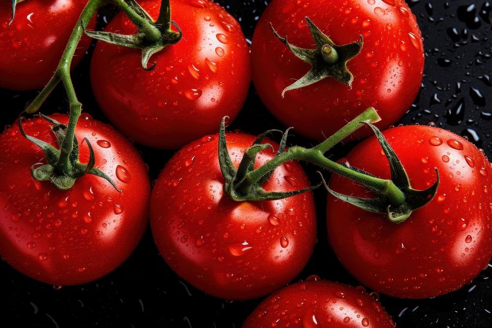 Fresh tomatoes vegetable fruit plant. AI generated Image by rawpixel.