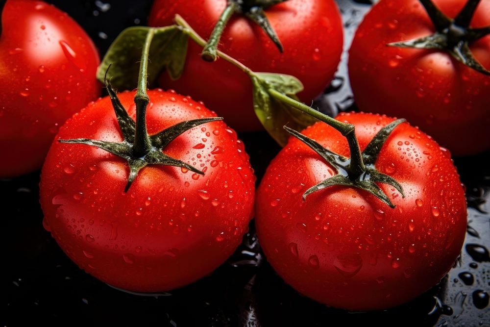 Fresh tomatoes vegetable fruit plant. AI generated Image by rawpixel.