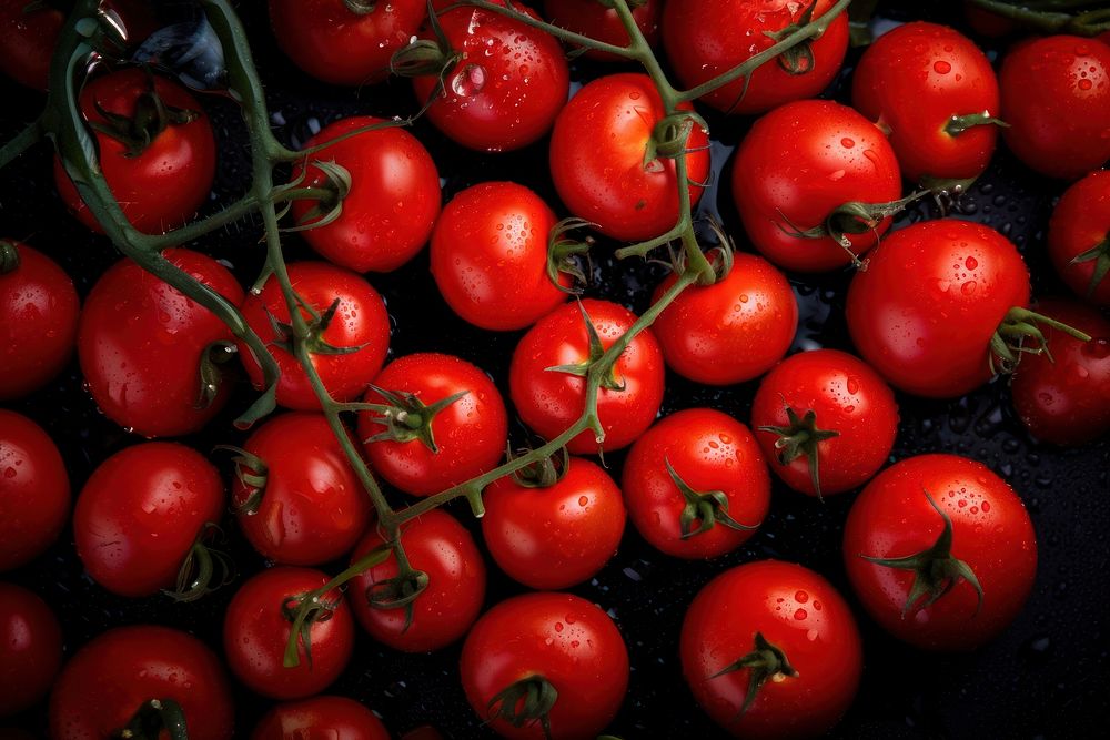 Fresh tomatoes backgrounds vegetable cherry. AI generated Image by rawpixel.