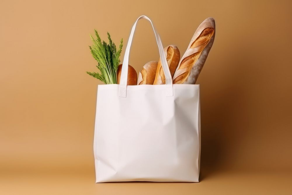 Bag baguette handbag bread. AI generated Image by rawpixel.