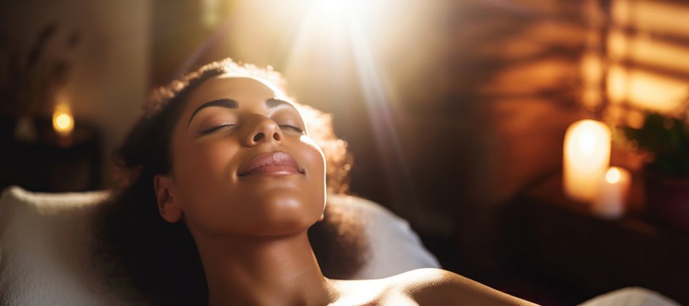 Mixed race Woman receiving a massage therapy adult woman spa. 