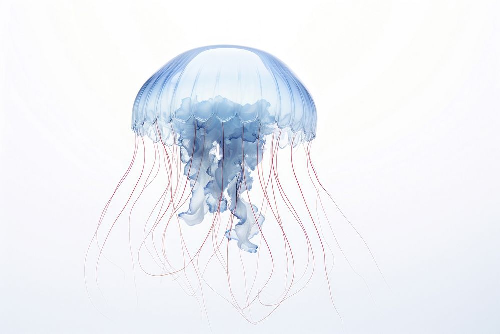 Crystal jellyfish animal invertebrate transparent. AI generated Image by rawpixel.