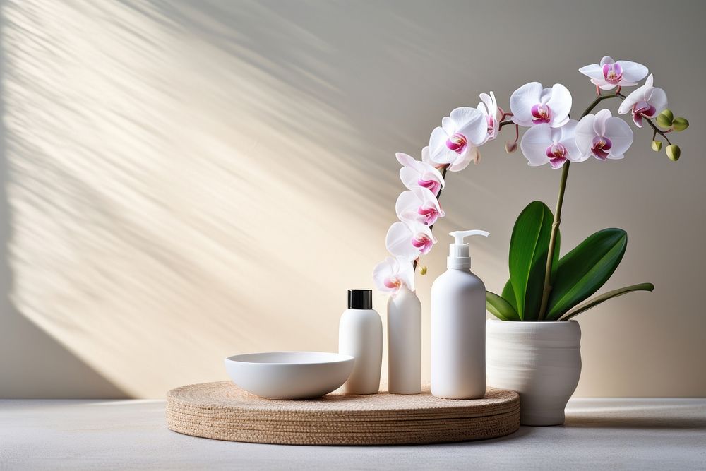 Orchid flower plant container. 